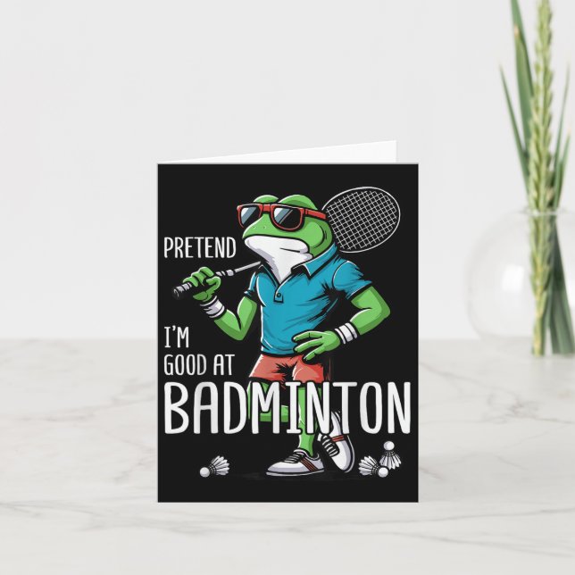 Badminton Frog Shuttle Poona  Card (Front)