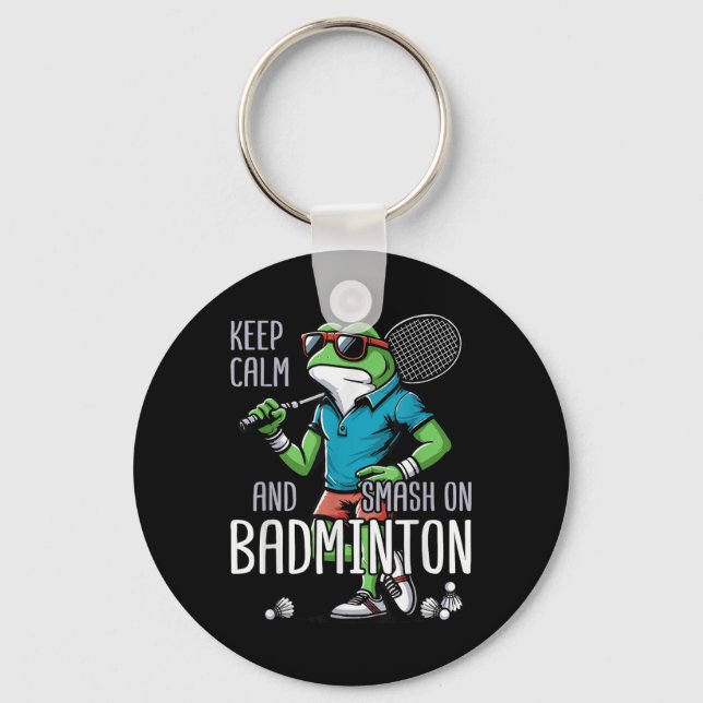 Badminton Frog Shuttle Poona  Keychain (Front)
