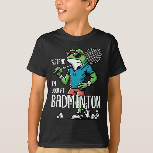 Badminton Frog Shuttle Poona  T-Shirt (Front)