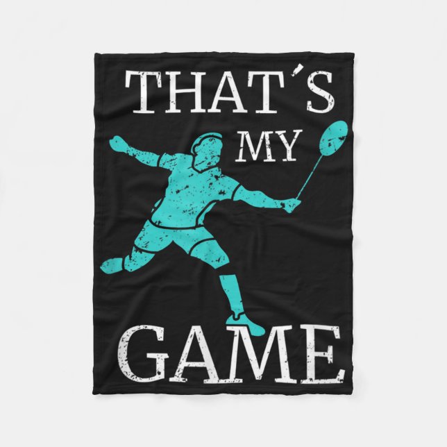 Badminton Funny Quotes Badminton Player  Fleece Blanket (Front)