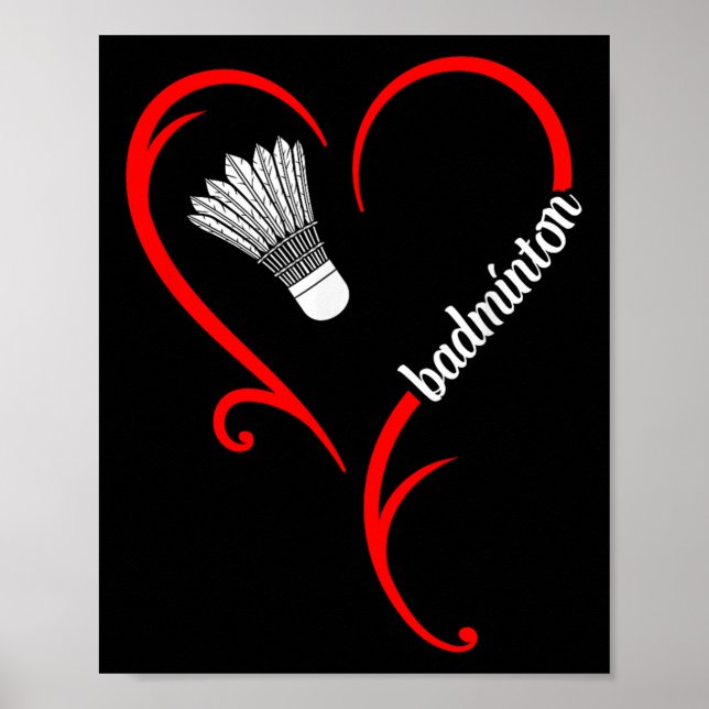 Badminton Game Coach Shuttle Player Badminton Play Poster (Front)