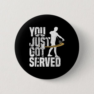 Badminton Game Lover Served Shuttle Player Badmint 2 Inch Round Button