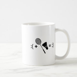 Badminton Game Shuttle Sport Badminton  Coffee Mug