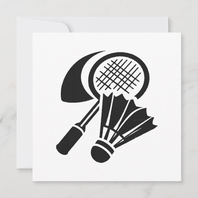 Badminton gift ideas invitation (Front)