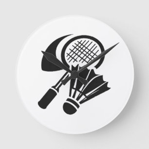Badminton gift ideas round clock