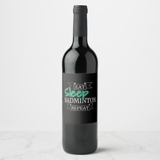 Badminton Gift Wine Label (Front)