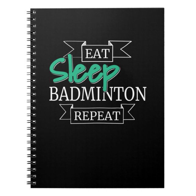 Badminton Gifts Notebook (Front)