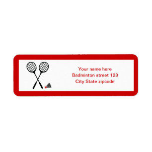 Badminton gifts, racquet and shuttlecock custom