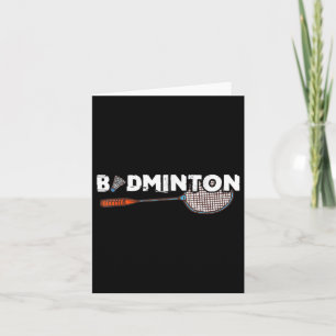 Badminton Gifts With Cute Badminton Racket &amp; S Card