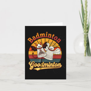 Badminton Goodminton Funny Sports Humor  Card