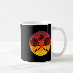 Badminton Graphic Badminton Player Shuttle Sports  Coffee Mug