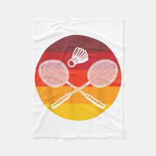 Badminton Graphic Badminton Player Shuttle Sports  Fleece Blanket