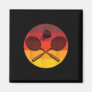 Badminton Graphic Badminton Player Shuttle Sports  Magnet