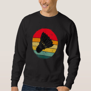 Badminton Graphic Badminton Player Shuttlecock Spo Sweatshirt