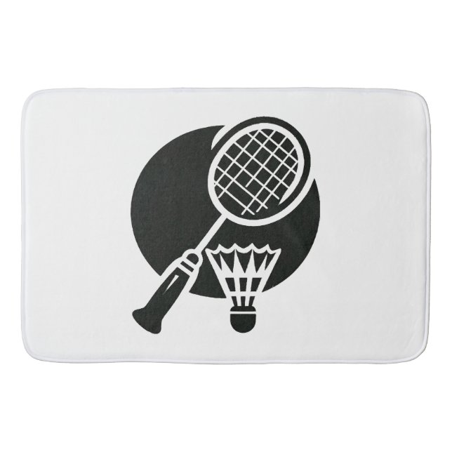 Badminton Graphic Bath Mat (Front)