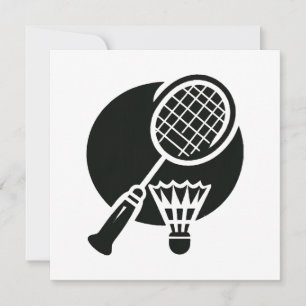 Badminton Graphic Invitation