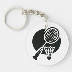 Badminton Graphic Keychain