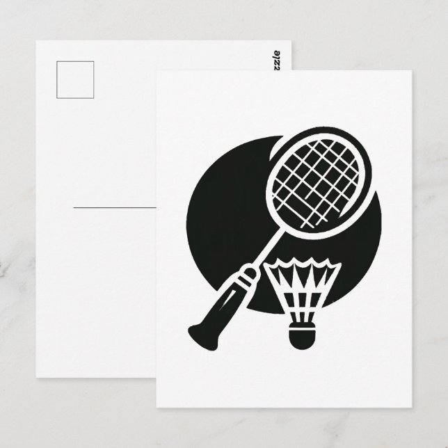 Badminton Graphic Postcard (Front/Back)