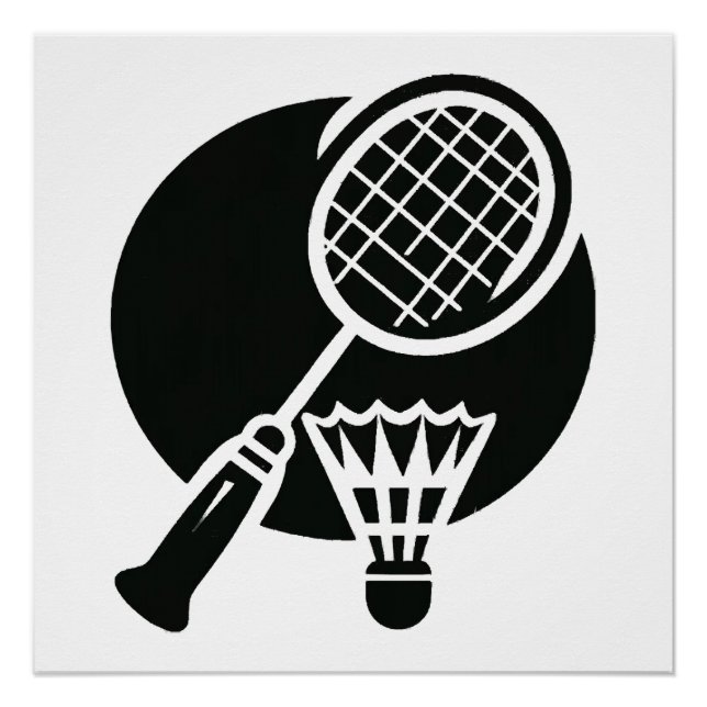 Badminton Graphic Poster (Front)
