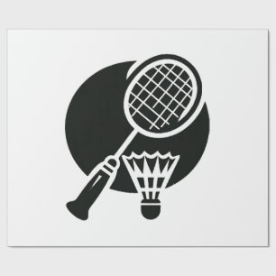 Badminton Graphic Wrapping Paper