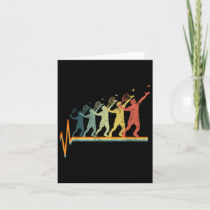 Badminton Heartbeat Vintage Retro Gift  Card