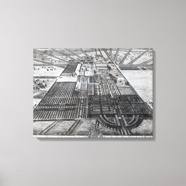 Badminton House in the County of Gloucester Canvas Print (Front)