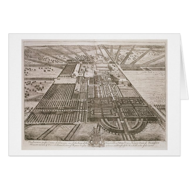 Badminton House in the County of Gloucester, engra (Front Horizontal)