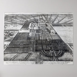 Badminton House in the County of Gloucester Poster