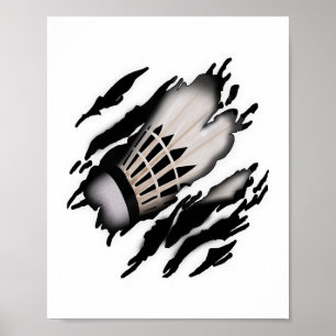 Badminton In Me Design Poster