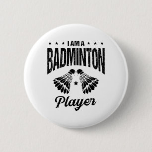 Badminton Is My Life Badminton Player Shuttle  2 Inch Round Button