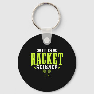 Badminton It Is Racket Science Men Women Funny  Keychain