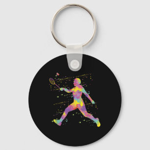 Badminton keychain