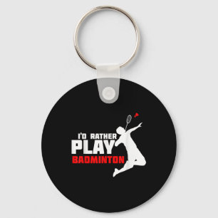Badminton keychain