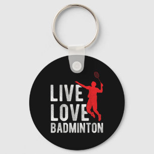 Badminton keychain