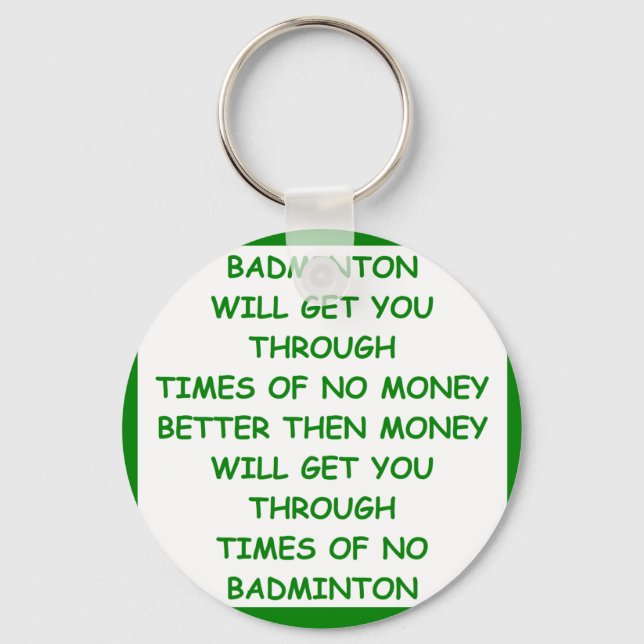 BADMINTON KEYCHAIN (Front)