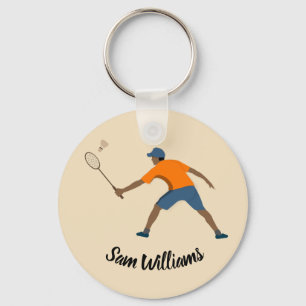 Badminton Keychain