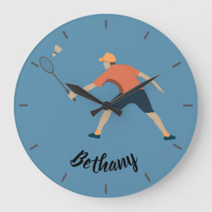 Badminton Large Clock