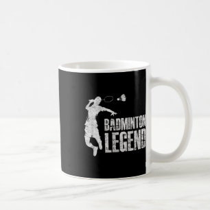 Badminton Legend _ Racket Shuttle _ Badminton Play Coffee Mug