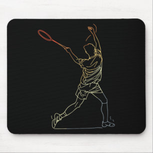 Badminton Linie Art Indoor Sports  Mouse Pad