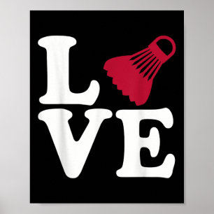 Badminton Love  Poster