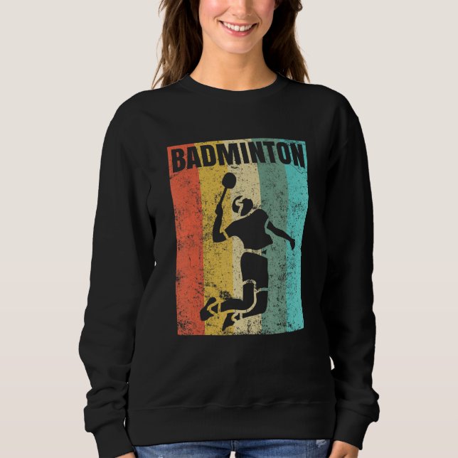 Badminton Love Team Player Coach 3 Sweatshirt (Front)