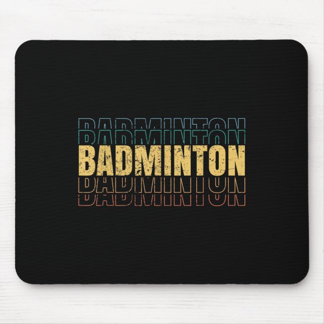 Badminton Love Team Player Coach  Mouse Pad (Front)