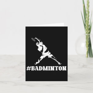 Badminton Lover Funny Sports Player Coach Graphic Card
