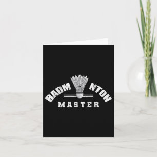 Badminton Master Shuttle Birdie Badminton  Card