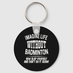 Badminton Men And Women Birdie Player Kids Keychain