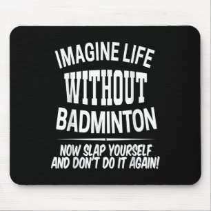 Badminton Men And Women Birdie Player Kids  Mouse Pad