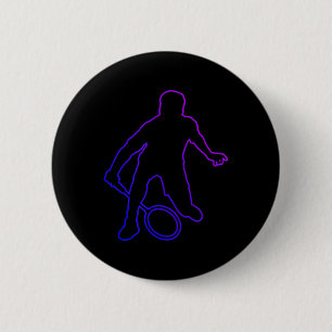 Badminton Mens Badminton Player Shuttle 2 Inch Round Button