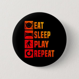 Badminton Mens Badminton Player Squash Shuttle 2 Inch Round Button