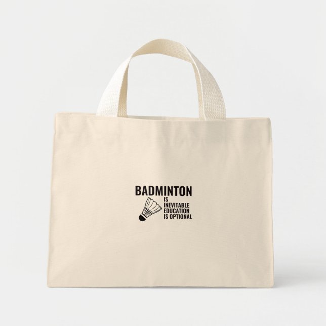 badminton mini tote bag (Front)