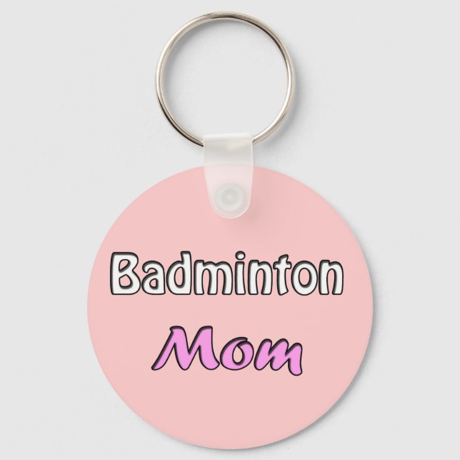 Badminton Mom Keychain (Front)